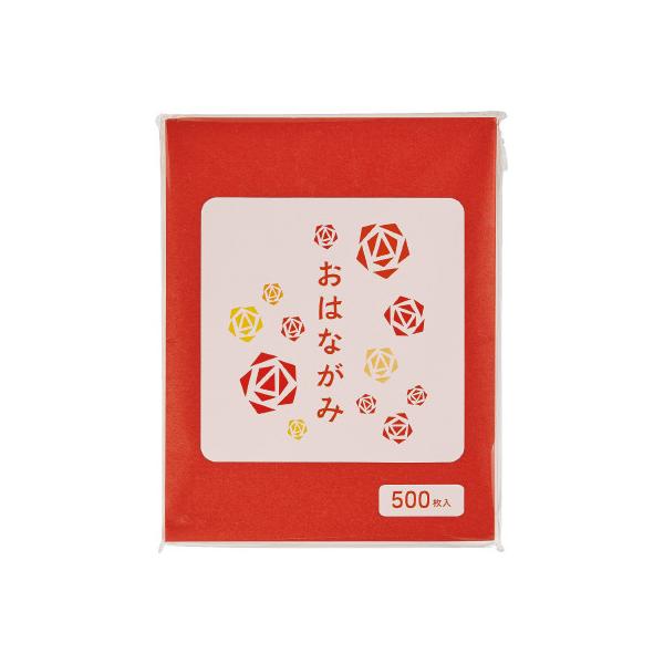 エヒメ紙工 EO-R500 お花紙　５００枚　赤  ★お得な10点セット