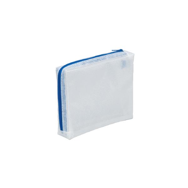 ●種別／Ａ６●サイズ／１６５×１３０ｍｍ●仕様／マチつき●マチ幅／３０ｍｍ●材質／ＰＥＶＡ●環境に配慮したＥＶＡ素材のメッシュケースのマチありタイプ●Ｌ字型ファスナーで物の出し入れが簡単です●注釈／画像はサイズ比較のため、それだけでは自立し...