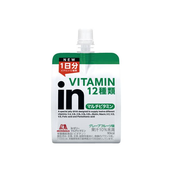 他サイト： 森永製菓 ＃inゼリー マルチビタミン 180g×6個 724596の商品画像