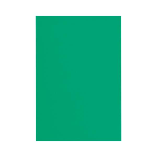 カウネット 4212-2593 色画用紙　四つ切　緑　５枚