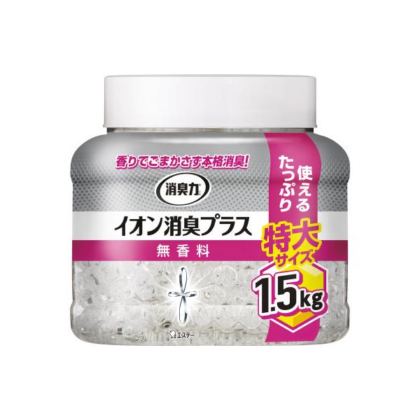 エステー 消臭力クリアビーズ イオン消臭プラス 特大本体 無香料 1．5kg 350848