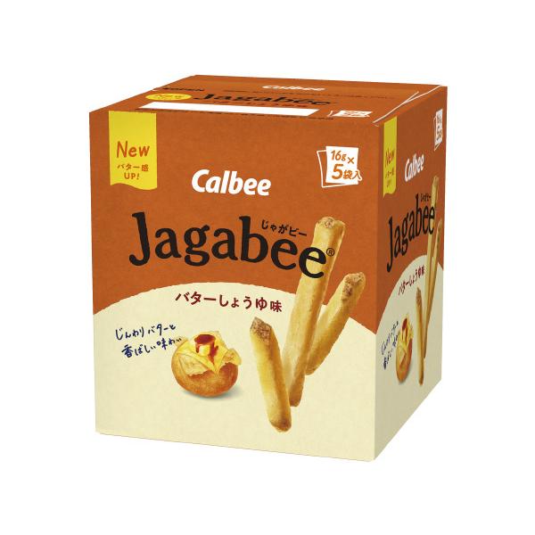 カルビー Jagabee バターしょうゆ味 80g 16g 5袋 12個の価格と最安値 おすすめ通販を激安で