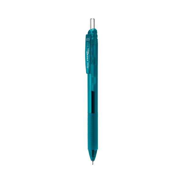 ぺんてる Pentel エナージェルエス ターコイズブルー軸 ボール径：0．5mm インク色：黒 BLN125S3-A グリーン購入法適応 エコマーク ★ネコポス