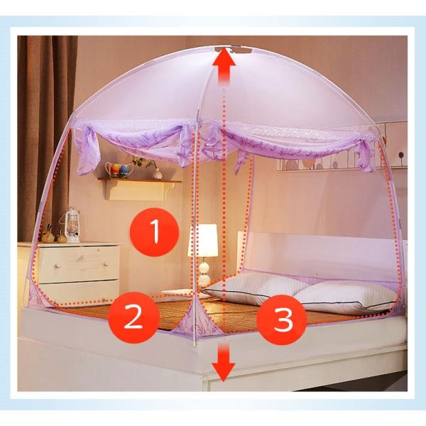 限定版 蚊帳 寝具 モンゴルテント 室内用 虫除け おしゃれ 150 180cmベッド適用 蚊よけ