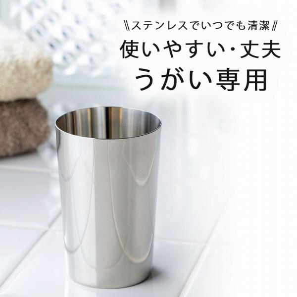 ステンレス製 歯磨き うがい コップ 日本製 清潔 衛生的