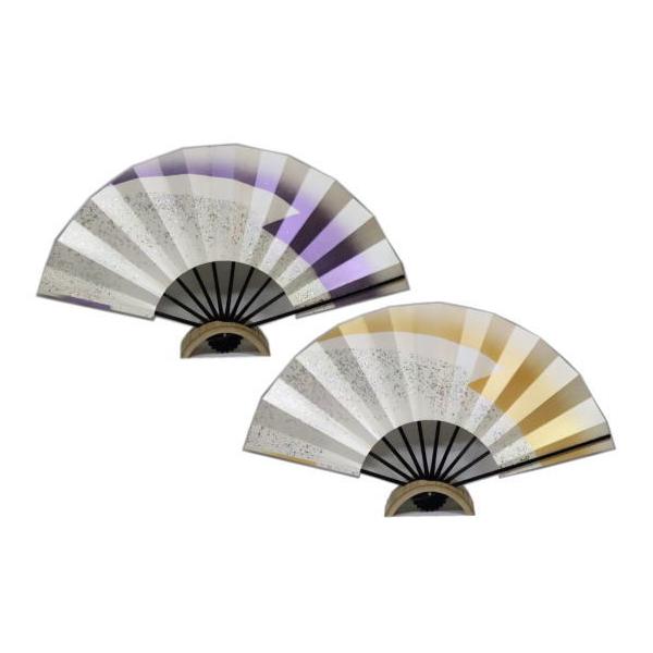 尺扇≪松皮ホログリッタ—　紫・金≫黒竹◇1尺 化粧箱なし　尺扇子【舞扇】京扇子【尺舞扇】扇子　　ｋ013　ｋ014 尺扇≪松皮ホログリッタ― 紫・金≫黒竹◇1尺 化粧箱なし 尺扇子【舞扇