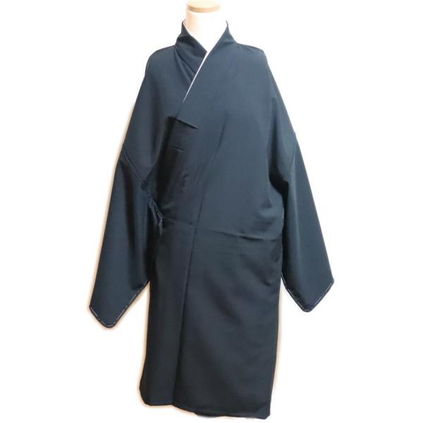 半着付≪黒　一越無地　伊達衿付き≫ＬＬ寸　袴下　袴下着物　舞台衣装・日本舞踊・演劇・コスプレ・余興　着物　踊り着物 踊り用　袴下きもの　南京玉すだれ 半着付≪黒 一越無地 伊達衿付き≫L寸 袴下 袴下着物 舞台衣装・日本