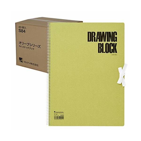 マルマン スケッチブック オリーブシリーズ F4 厚口 枚 40冊入 S84x40 Texascashandpawn Com