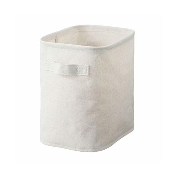 無印良品　ポリエステル綿麻混　ソフトボックス　長方形　中