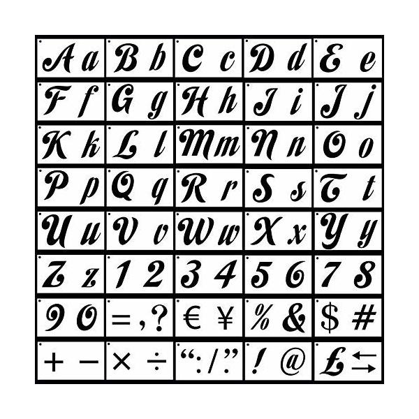 ステンシルシート 数字の価格と最安値 おすすめ通販を激安で