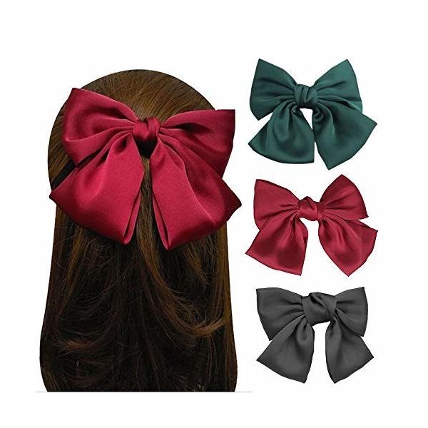 リボン バレッタ 大きめの人気商品 通販 価格比較 価格 Com