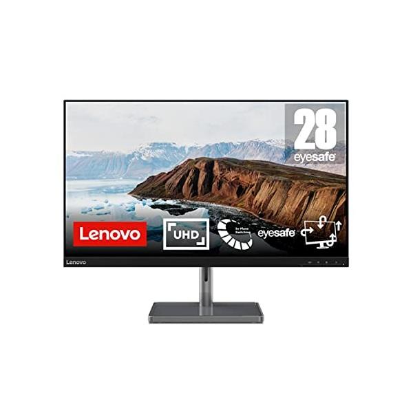 Lenovo L28u-35 モニター (28インチ IPS WLED液晶 UHD 非光沢 高さ調整