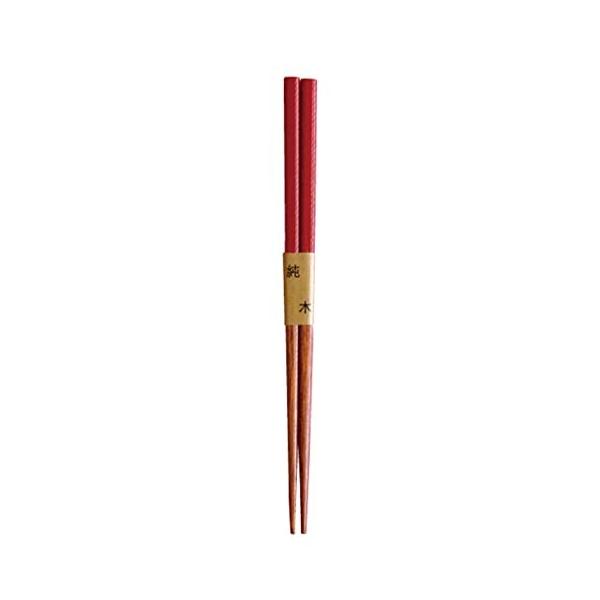 かのりゅう 塗り箸 赤 約20.5cm JA21-25-13s