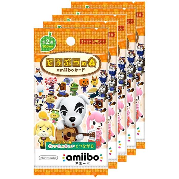 どうぶつの森amiiboカード 第2弾 (5パックセット) [video game