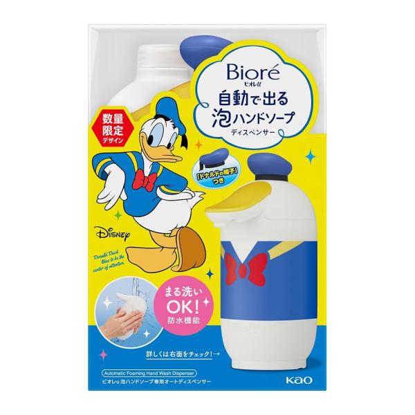 ビオレｕ 自動で出る泡ハンドソープディスペンサー 本体＋つめかえ用４３０ｍｌ ディズニーデザイン【医薬部外品】キッチンにも 洗面台にも