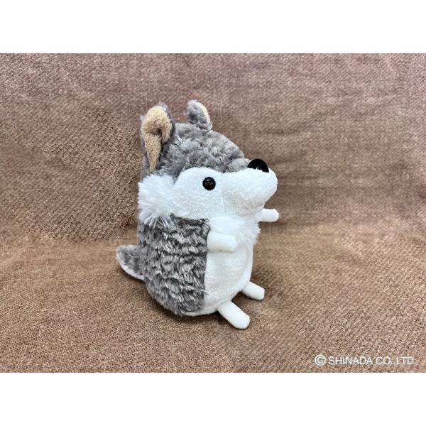 シナダ ぬいぐるみ baby more ウルフ（S）グレー : シナダオンライン