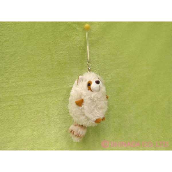 シナダ ぬいぐるみ ストラップ baby strap レッサーパンダ アイボリー
