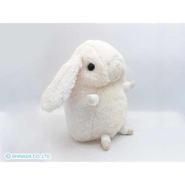 シナダ ぬいぐるみ baby nature ロップイヤー (M) アイボリー : シナダ
