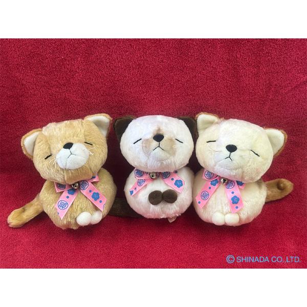 シナダ ぬいぐるみ 福来来 ネコ (M) : シナダオンラインショップYahoo