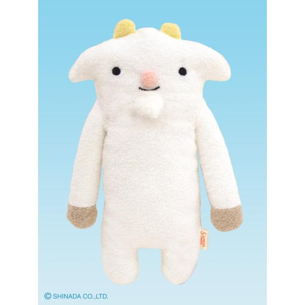 シナダ ぬいぐるみ フモフモさん (M) めぇる ホワイト : シナダ