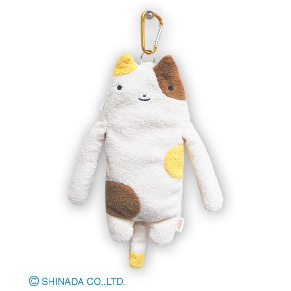 シナダ ぬいぐるみ フモフモさん マルチポーチ みけも : シナダ