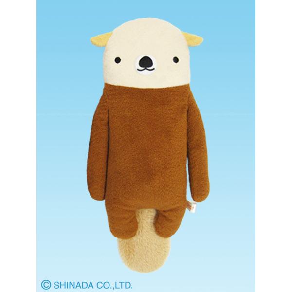シナダ ぬいぐるみ フモフモさん (L) らこも ライトブラウン : シナダ