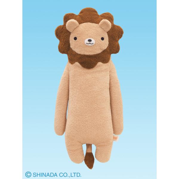 シナダ ぬいぐるみ フモフモさん (L) ししも ブラウン : シナダ