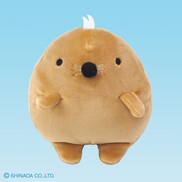 シナダ ぬいぐるみ てのりフモフモさん もぐぐ 茶 : シナダオンライン