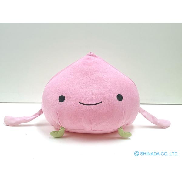 シナダ ぬいぐるみ man-jyu (L) モモマン : シナダオンラインショップ