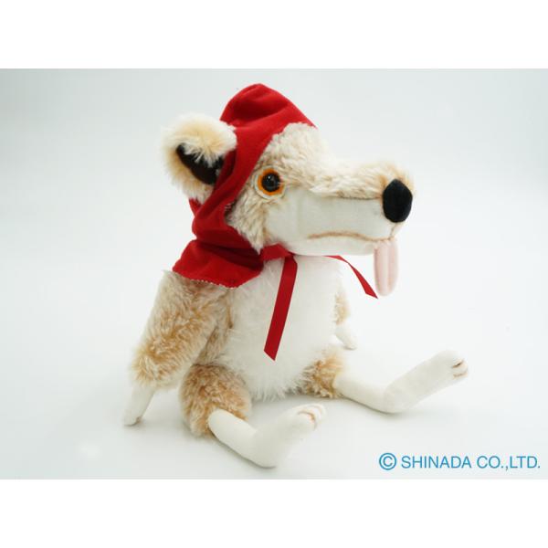 シナダ ぬいぐるみ 赤ずきんのオオカミ(M) ベージュ : シナダ