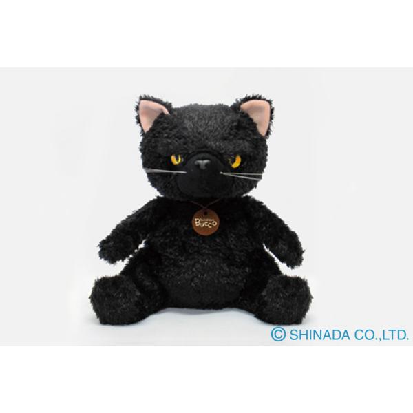シナダ ぬいぐるみ ブサかわぶっこ (S) きじ丸 (黒猫) : シナダ