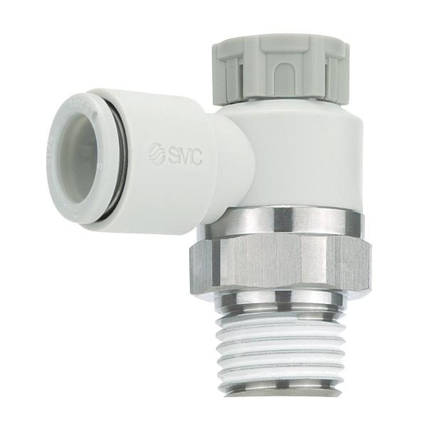 SMC AS2201F-01-06SA ワンタッチ管継手付スピードコントローラ　エルボタイプ／ユニバーサルタイプ AS2201F0106SA