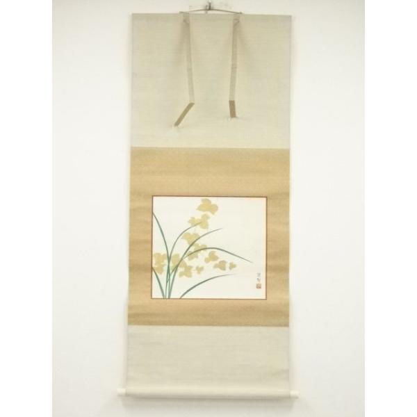 ys6416873; 三輪晁勢筆 つた 肉筆絹本掛軸（共箱）【道】 : kimono