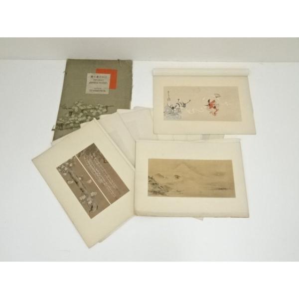 ys6967184;  日本名画十種　木版画（1枚欠損で9枚セット）【道】