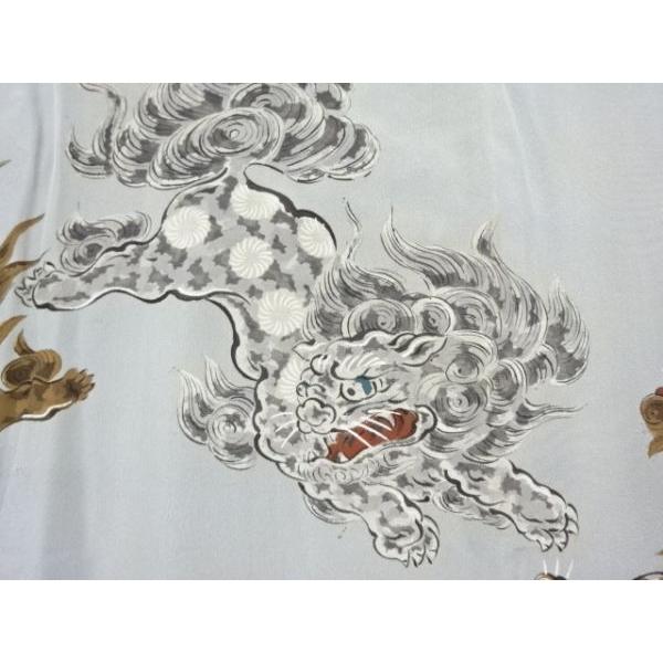 ヴィンテージ】襦袢 獅子模様