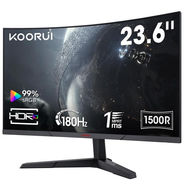 Koorui ゲーミングモニター 27インチ180hz 湾曲モニター Amazon.co.jp: KOORUI ゲーミングモニター WQHD 27インチ 湾曲
