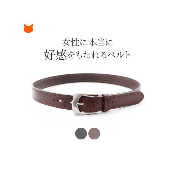 レザーベルト　黒　ゴールド金具　80（Natsu） KNOT レザー ベルト メンズ 本革 カジュアル 日本製 ブランド