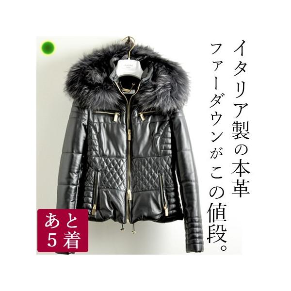 ⭐️美品⭐️ レディース　ライダースジャケット　ラム レザー ファー付 XL Merfirge】ラム レザー ライダース ジャケット フォックス