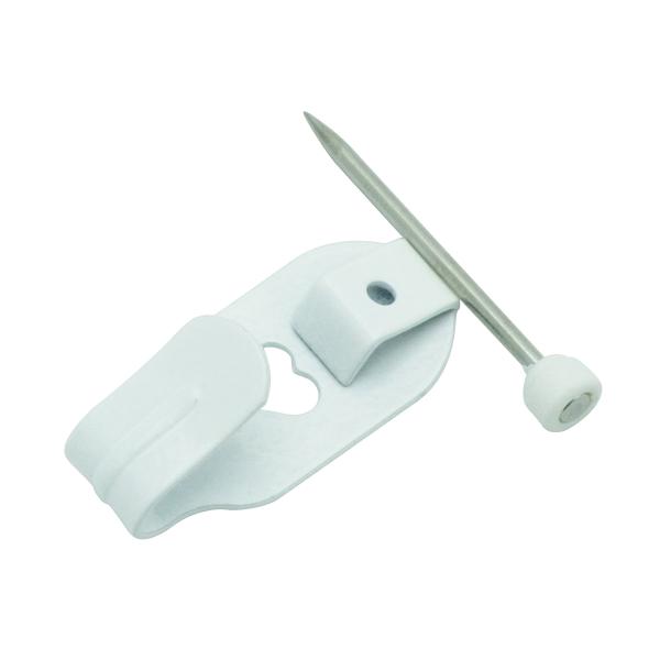 他サイト： 福井金属工芸 額縁を壁に掛ける際に使える 鉄 並 Xフック 小 ホワイト 5個入 4053-W-5の商品画像