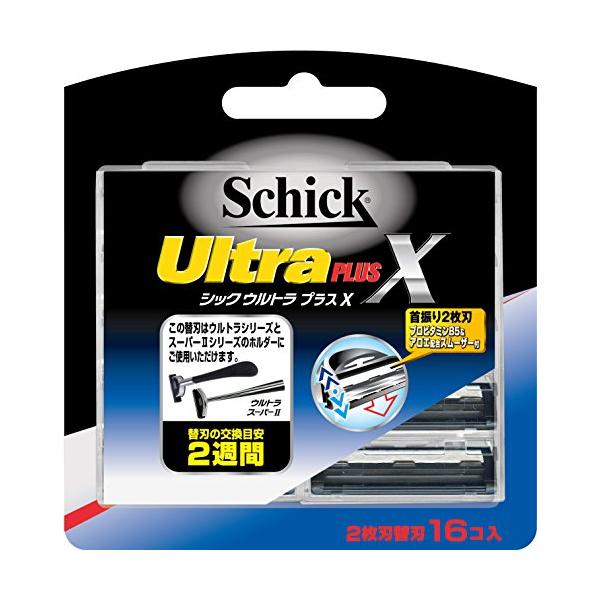 他サイト： シック Schick ウルトラプラスX 2枚刃 替刃 (16コ入)の商品画像