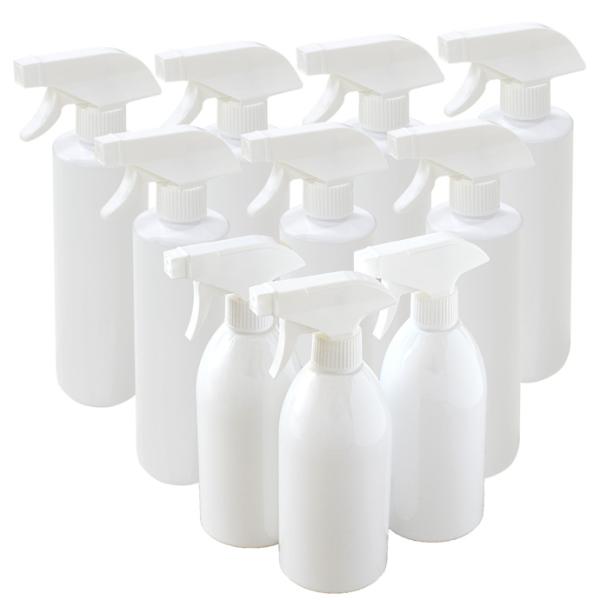 詰替え用スプレーボトル ５００ml 　　　【１０本組】【容量】５００ml【サイズ】・高さ約210mm × 直径約72mm (注ぎ口：直径約22mm)・高さ約242mm × 直径約60mm (注ぎ口：直径約22mm)※ボトルの形状が異なる場合...