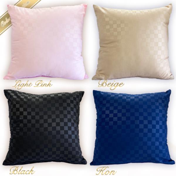 クッションカバー 45×45cm おしゃれ 柔らか シルク調 サテン調 ホテル仕様 ホテルライク 全開ファスナー 洗える 丸洗いOK 清潔 1枚物 メール便対応