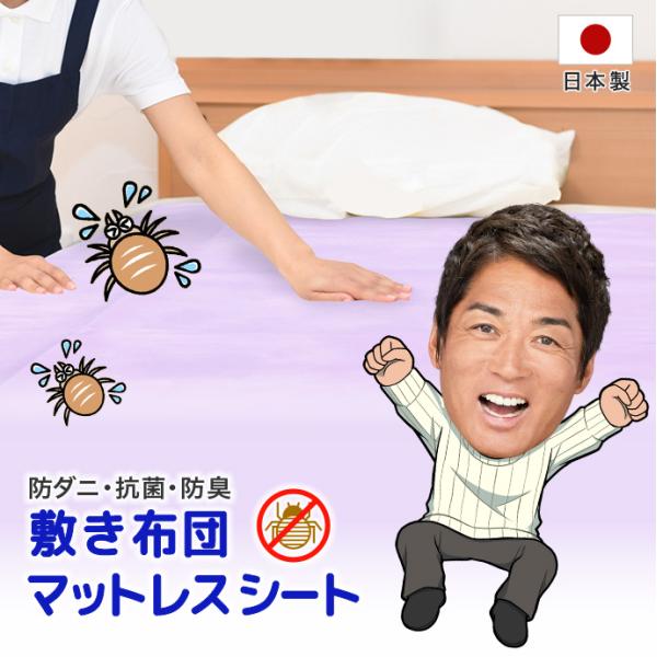 ダニWストップ 日本製 防ダニ 抗菌 防臭 94%が推奨！ １枚・大判シート 約92×182cm マットレス 布団  押入れ 寝具 シート 日用消耗品 虫除け メール便