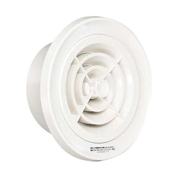他サイト： ナスタ 屋内換気口 PC丸型レジスター ツマミ開閉タイプ 防虫網付 シルバーグレー KS-8803PRN-# 1個の商品画像