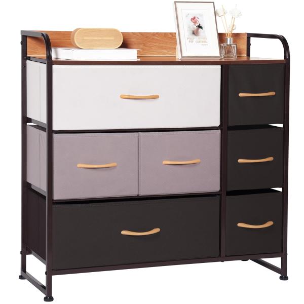 タンス 布製 引き出し 洋服 リビング収納 簡単組立 多機能 転倒防止 4段9杯 タンス 布製 引き出し 洋服 リビング収納 簡単組立 多機能 転倒防止 4段9杯