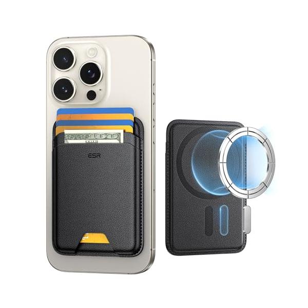 他サイト： 新登場 収納量アップ ESR MagSafe カードケース カードホルダー マグセーフカードケース カード 5枚収納 落下防止 マホスタンド 脱の商品画像