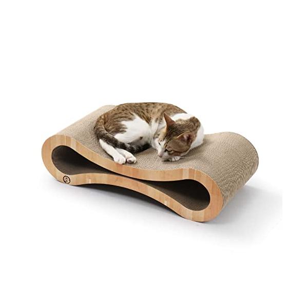 他サイト： by  猫壱 爪とぎ バリバリベッド 8 ライトブラウンの商品画像