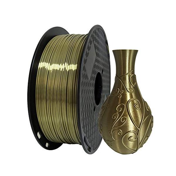 シルク アンティーク 金/-/-・パッケージ個数:1・ブランド:CC3D，シルクPLAシリーズ製品。・シルクPLAフィラメントで印刷された製品は、金属光沢を持っています。・この材料の使用のためのヒント:テフロンカテーテルの温度は高すぎない。...