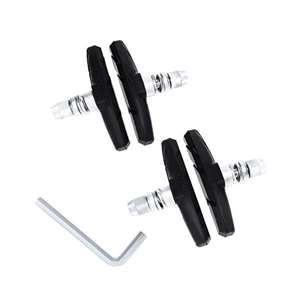 他サイト： SUCFORTS自転車ブレーキシュー Vタイプ ブレーキパッド 全天候型 Vブレーキ 消音 耐久 マウンテンバイクロードバイク用 70mm 左右の商品画像