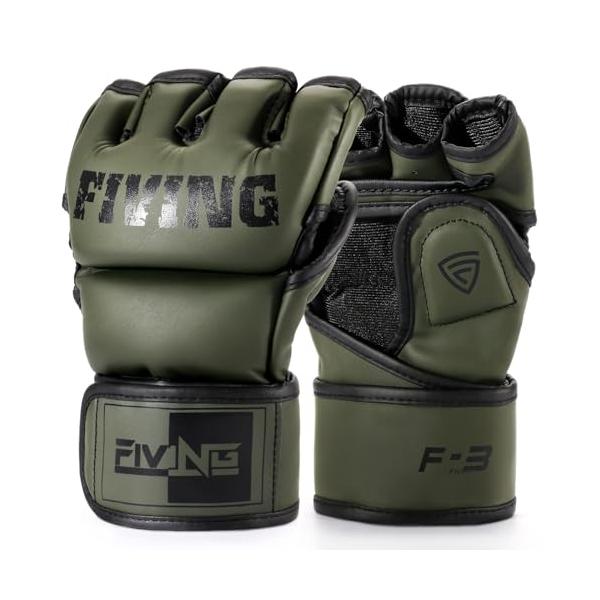 オリーブグリーン/L/-・Size:LColor:オリーブグリーン・高品質PUレザー高品質なPUレザー素材で、グローブの風合いと耐久性に優れています。・衝撃パッド強化：厚い拳パッドはボクシング訓練、武術、サンドバッグ練習などの過程で効果的な...